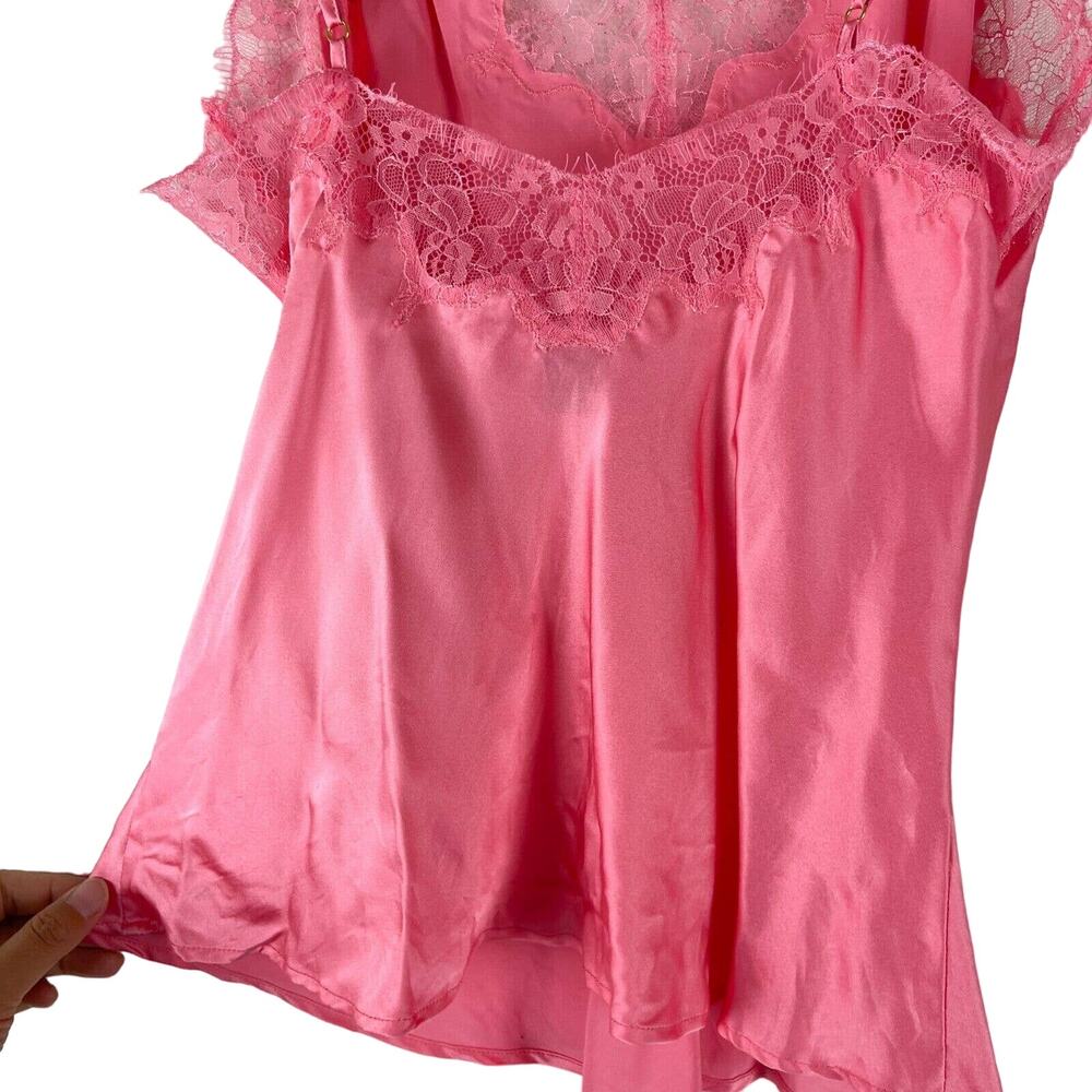Cosabella Journelle Charlotte Silk Cami Womens Small Pink Lace Sexy Sleeveless - Picture 12 of 14